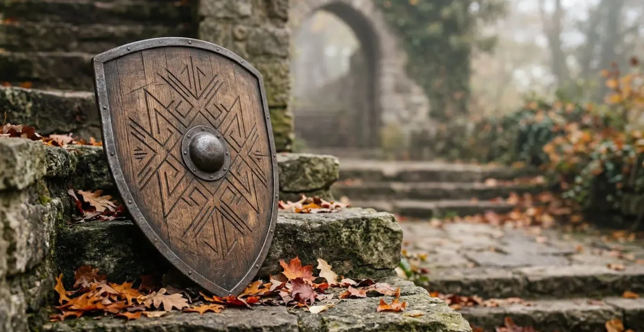 Protective financial strategy symbolizing defensive portfolio holdings during market volatility