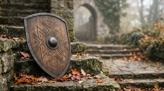 Protective financial strategy symbolizing defensive portfolio holdings during market volatility