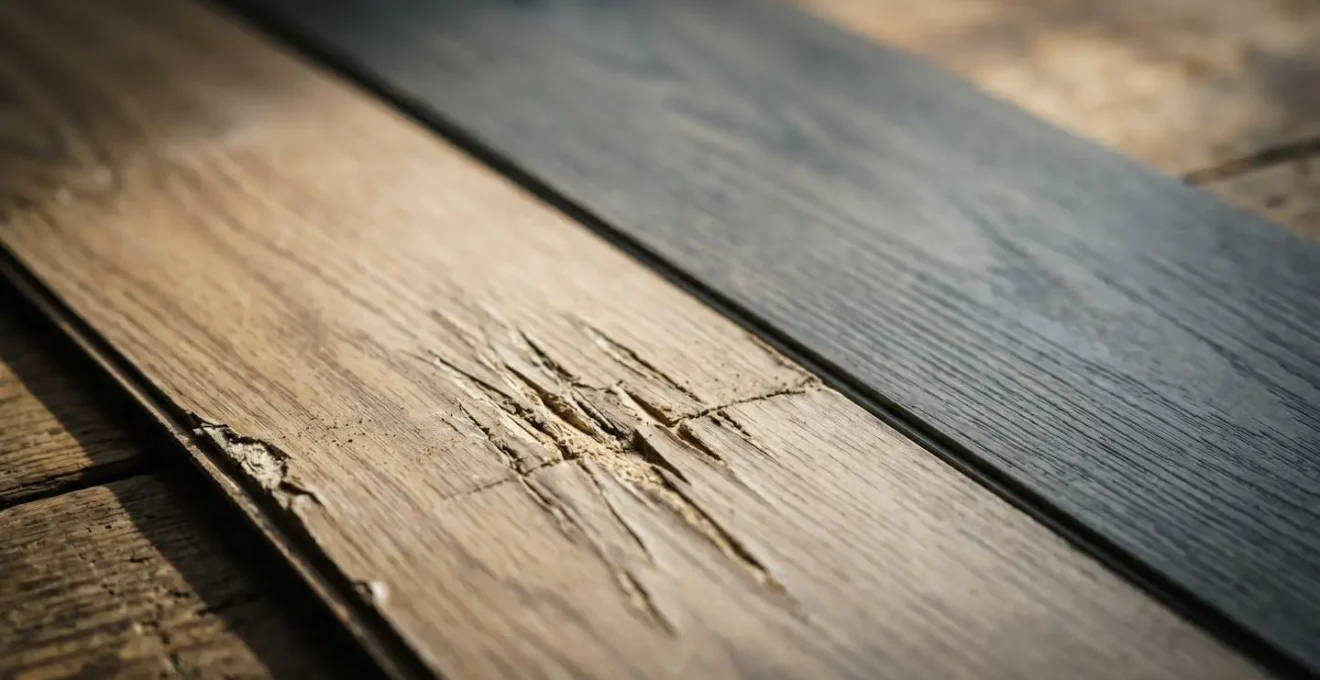 Professional material quality comparison showing long-term cost implications of contractor material specification choices for rental properties
