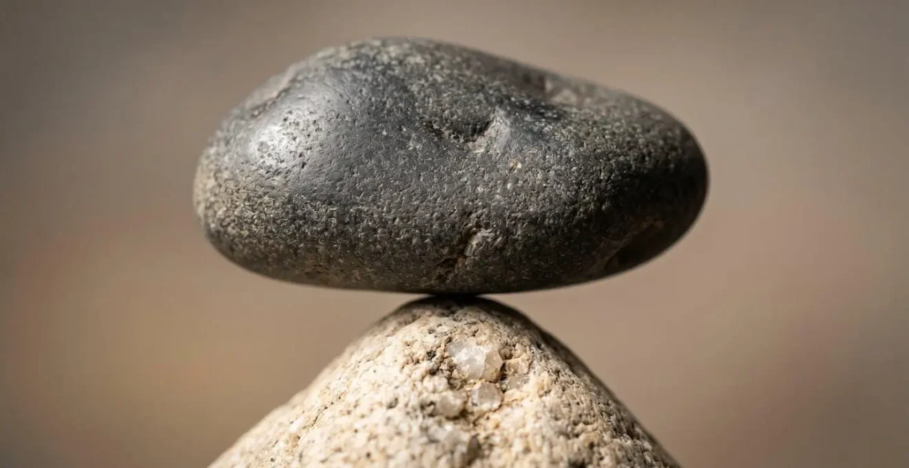 Abstract visualization of financial decision-making tension between perfect timing and practical action