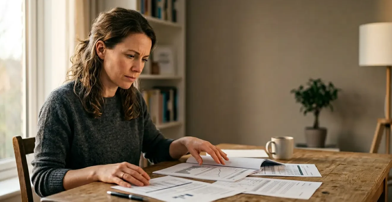 Real estate investor analyzing property expenses and calculating true net yield on rental investment